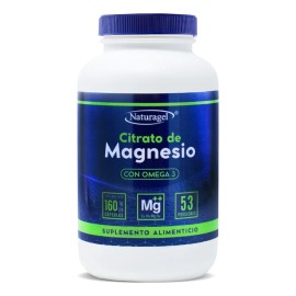 Citrato De Magnesio + Omega 3 | 160 Cápsulas | Naturagel
