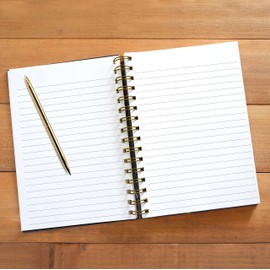 Designer Greetings, Designer Papers Flex Cover Journal with Elastic Band, “Today is Yours” Pink and Gold Flowers - 320 Pages (6” x 8.25”) - Perfect for Work, School, Creative Writing, Personal Notes