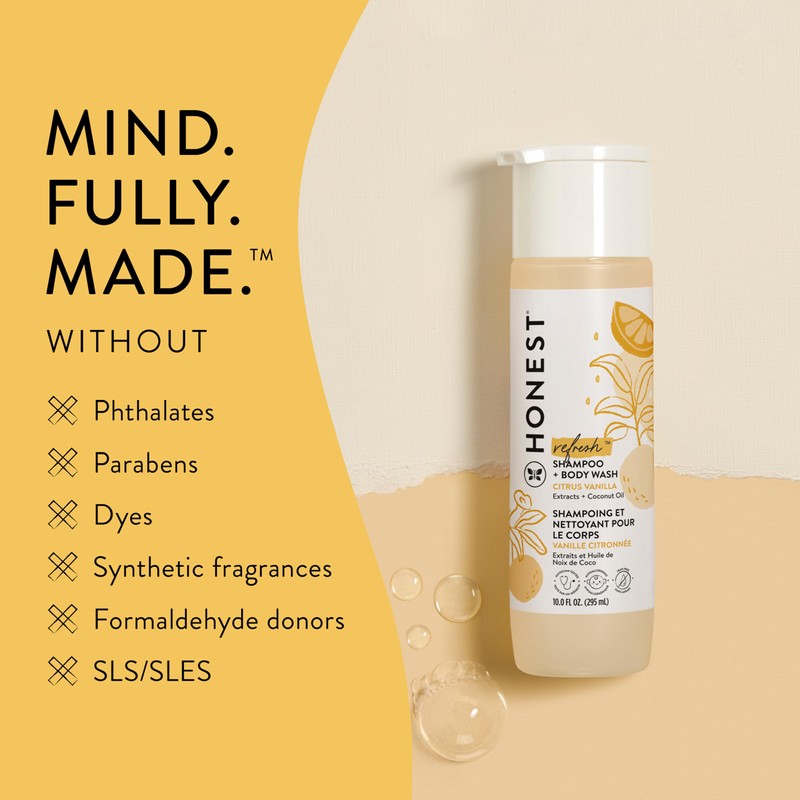 The Honest Company 2-in-1 Cleansing Shampoo Body Wash Gentle for