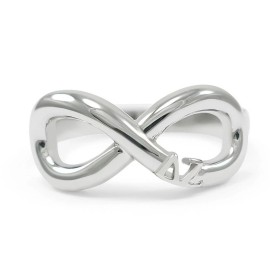 Delta Zeta Sterling Silver Infinity Ring / Sorority Jewelry / Rings & Accessory