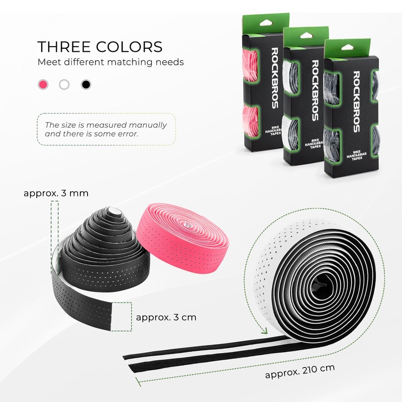 ROCKBROS Bicycle Handlebar Tape Breathable Road Bike Handle Straps Durable