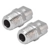 Walfront Boquilla de Acero Inoxidable de 2 Uds. De 1/4