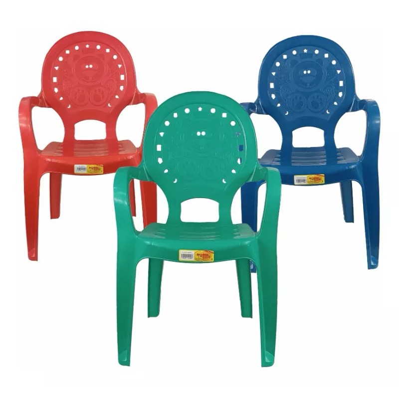 Boris 2 Sillas Infantiles De Platico Para Niño Colores Preescolar