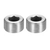 PATIKIL 2 Pcs 304 Stainless Steel Pipe Plug M33 x