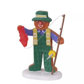 Lemax Gingerbread The Big Catch Sugar N Spice Christmas Village Figurine Fish