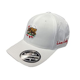 Black Clover NEW Live Lucky Cali Classic White Golf Adjustable Snapback Hat/Cap