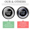 Gasedin Gasedin 2 PCS Car Engine Start Stop Decoration Ring,