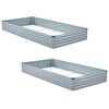Meberam 2 Pack 6x3x1FT Galvanized Raised Garden Beds Kit Outdoor