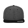 Flexfit Erwachsene Mütze Chambray-suede Snapback, Grey/Black, One size, 6089CH