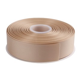 AVANAVA Cinta de grogrén de 1-1/2 pulgadas de ancho, 50 yardas, ideal para envolver regalos, lazos para el pelo, decoración del hogar, arreglo floral (835 bronceado)