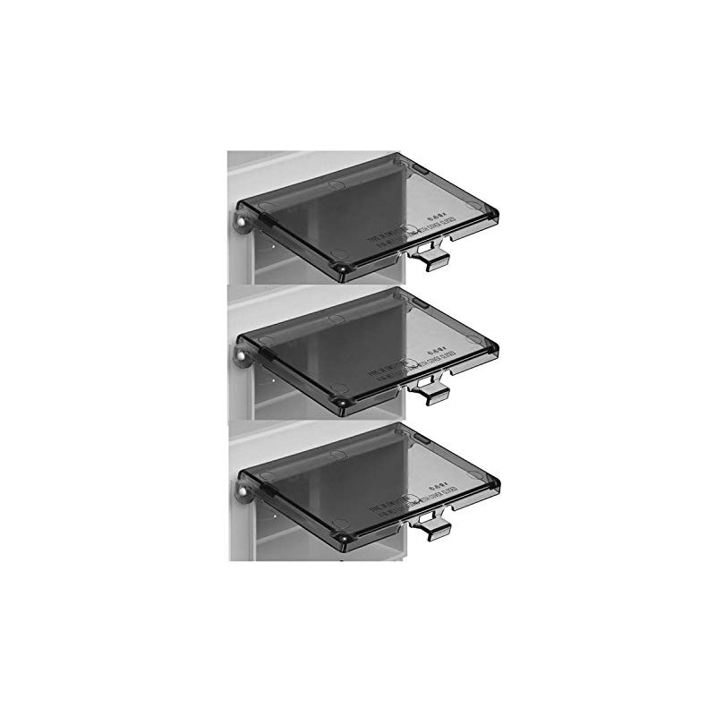iMBAPrice DBHC Electrical Box Replacement Cover, Clear 1-Gang Horizontal Extra