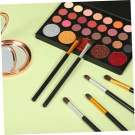 VALICLUD 6piezas Pincel Para Sombras De Ojos Set De Brochas De Pelo De Caballo Para Difuminar Sombras Mangos De Plástico Para Maquillaje De Ojos