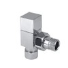 NRG Angled Square Head Towel Rail Designer Radiator Valves 1