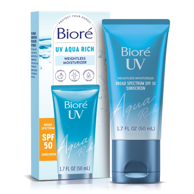 Bioré UV Aqua Rich SPF 50, Humectante Diario y Protector