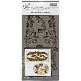 Re-Design Redesign Mould 5X10 Deli FLRL, Delicate Floral Strands
