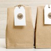Gluten Free Kraft Stickers / 500 Brown Kraft Circle Labels