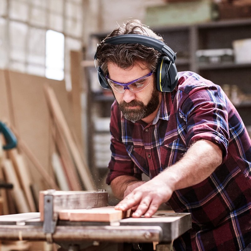 Dr.meter Ear Muffs for Noise Reduction, Pink+Black & Orange