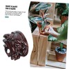 Mipcase 1Pc Antique Wood Display Base for Flowerpots Chinese Style