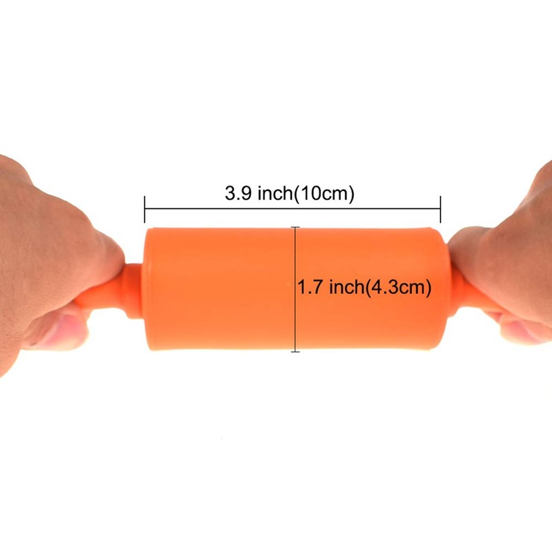 NUOMI Kids Rolling Pin for Baking Playdough 2 Pack Non-Stick
