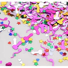 Bachelorette Party Decorations - Naughty Glitter Confetti, 3500Pcs Table Decoration for Valentine's Day, Wedding, Engagement Supplies
