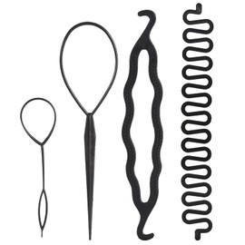 Accesorios para el peinado del cabello, nueva moda Hair Bun Maker Trenzado Styling Disk Twist Tools Accesorios de bricolaje, Kit de herramientas para modelar el cabello (#1)