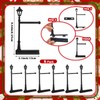 Roowest 6 Pack Christmas Streetlight Ornament Display Stand 9.8'' Wood