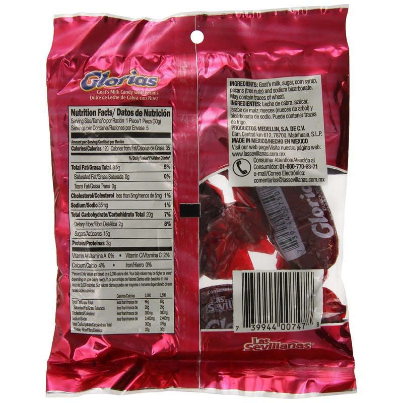 Las Sevillanas Glorias Pecan Candy, 5.2 Ounce