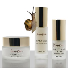 Women's Face Cream - Eye Cream Against Wrinkles and Dark Circles, Snail Mucus Cream and Hyaluronic Serum - Skincare