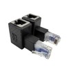 iYueMps RJ45 Ethernet Adapter, 2Pack Cat5 Cat5e RJ45 Male to