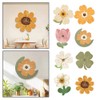 Modern Wall Clock,Cartoon Flower Shape Silent Clock,Flower Petal Design Wall