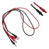 4mm Dual Banana Plug Test Leads with Repair Testing Hooks