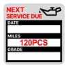 for Oil Change Sticker Static Cling, Clear Stickers 120 Pcs