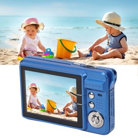 Compact Camera, 4K 2.7 Inch LCD Digital Camera Anti Shake Portable for Photography (Blue)