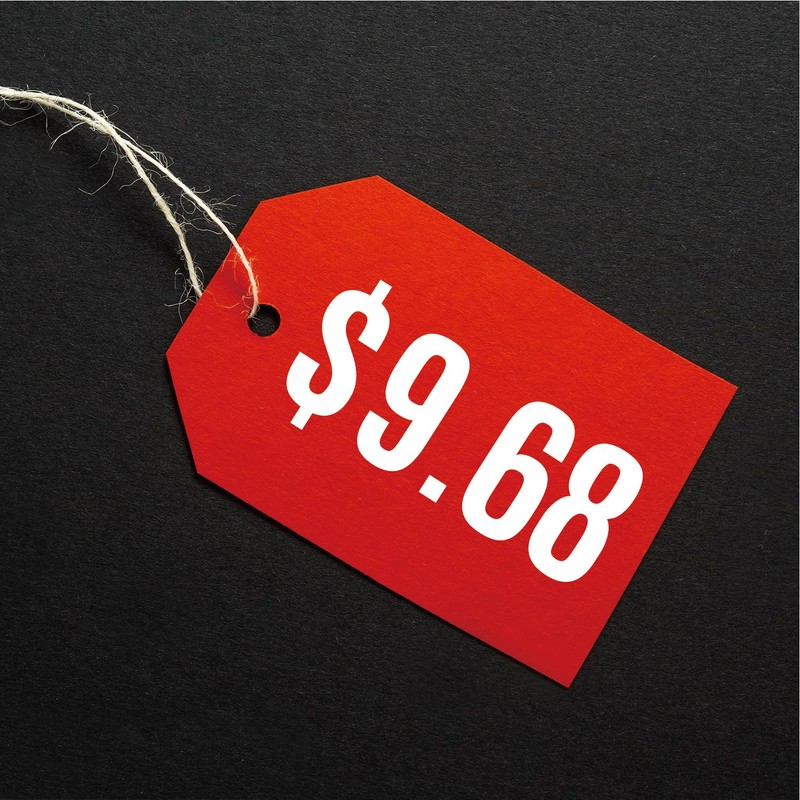 Large Number Stickers Waterproof Number Stickers Large (White, 1 Inch,