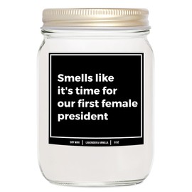 You Nique Designs I'm Speaking 8oz Candle, Gifts for Feminists, for Democrats - Funny Political Presents, Funny Feminist Surprise Candle - Democratic, Feminism Gifts Ideas (Mahogany Teakwood)