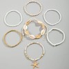 ChungLong0593 Bohemian seashell starfish beaded summer resort beach bracelet for