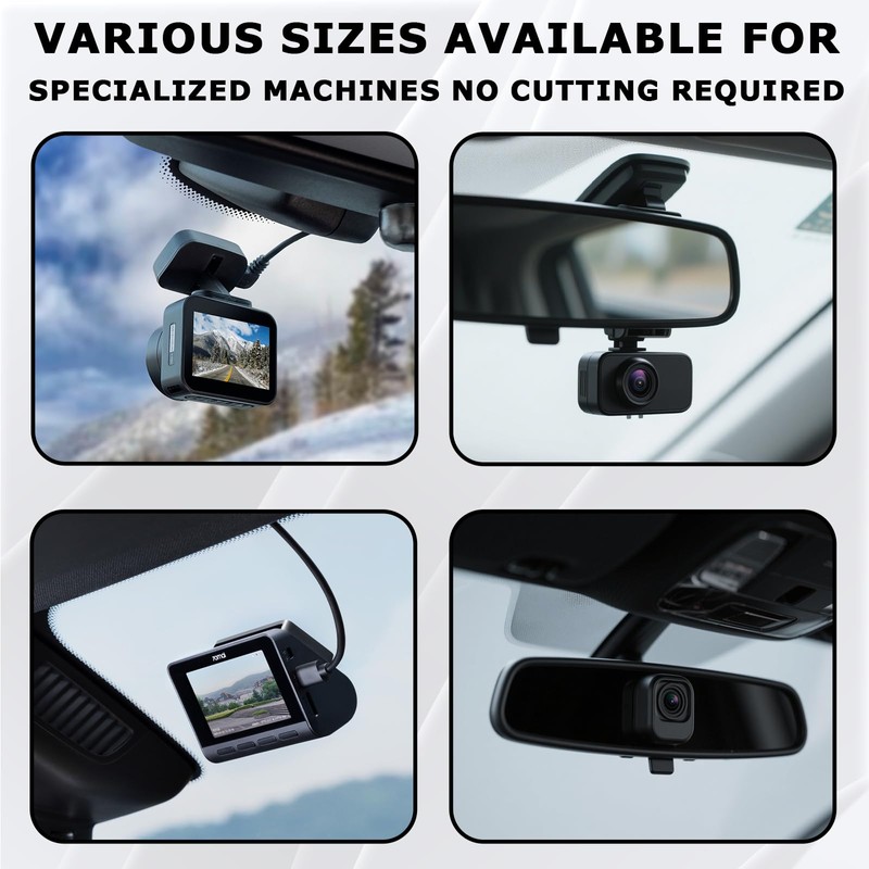 9 Pcs Clear Sticker Shield for Windshields, Reusable Double-Sided Ectrostatic