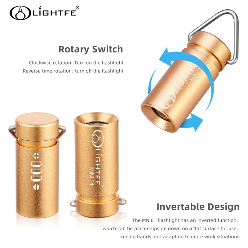 LIGHTFE MINI01 keychain flashlight mini keychain light is light, small,