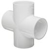 Spears 420 Series PVC Pipe Fitting, Cross, Schedule 40, 2"