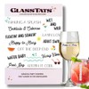 GLASSTATS Pool Party 12+ Dissolvable Drink Markers - Wine Glass