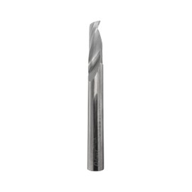 Rohit 0 Single Flute Spiral Up Cut Solid Carbide CNC Router Bit with Relieving for Aluminum Acrylic Plastic Cutting 3/16" Cutting Dia x 1/2'' Cutting Length x 1/4" Shank Diameter x 2" OAL ( 3 Pieces)
