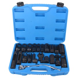 DAYUAN 21pcs Oxygen Sensor Socket Set, Oil Pressure Sending Unit Socket Set O2 Sensor Removal Socket Fit for Auto Truck Car