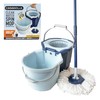 Casabella Clean Water Microfiber Spin Mop with 2-Bucket System, Spin