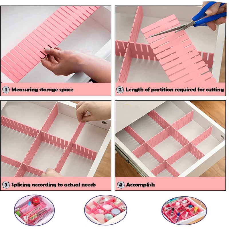 JSF Drawer Organiser, Adjustable Desk Organiser, Plastic Storage System
