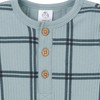 Gerber Modern Moments Baby Boys' Henley Romper, Plaid, 6-9 Months