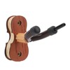Violin Wall Mount with Bow Hook Wooden Viola Hanger Stand