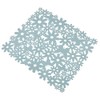 Macosa UMEN168BG Sink Insert Blue Flowers Plastic Sink Mat Sink