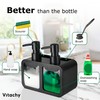 VITACHY Double Soap Dispenser for Kitchen. Dishwashing Soap Pump Dispenser