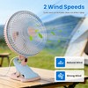 Oscillating Clip on Fan 8.66In Desk Clip on Fan 2