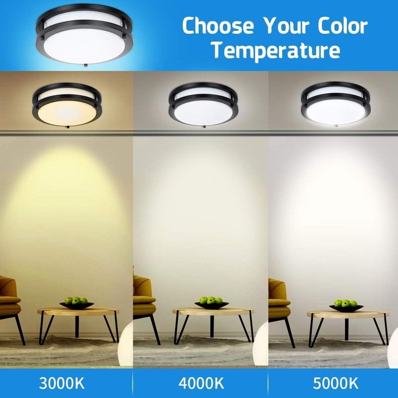 Drosbey 50W LED Flush Mount Ceiling Light Fixture, Ceiling Lights